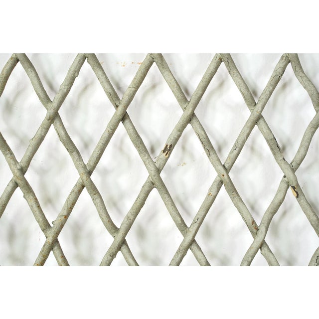 Pair of Reclaimed Industrial Steel Mesh Security Panels 41.5 X 31 In. For Sale - Image 6 of 10