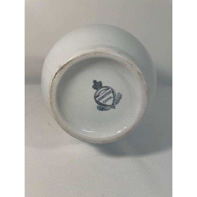 Antique 19th Century English White Ironstone Pitcher For Sale - Image 9 of 17