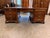Mid-20th Century Chippendale Style Mahogany Partners Executive Desk With Embossed Leather Top, Circa 1950s For Sale - Image 13 of 18
