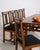 French 19th Century France Black Wood Dining Set For Sale - Image 3 of 11