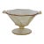 Yellow Depression Glass Pedestal Bowl Octagonal Swirl Pattern With Handles 4891b For Sale