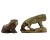 Rustic Asian Carved Stone Cat Figurines - a Pair For Sale - Image 3 of 11