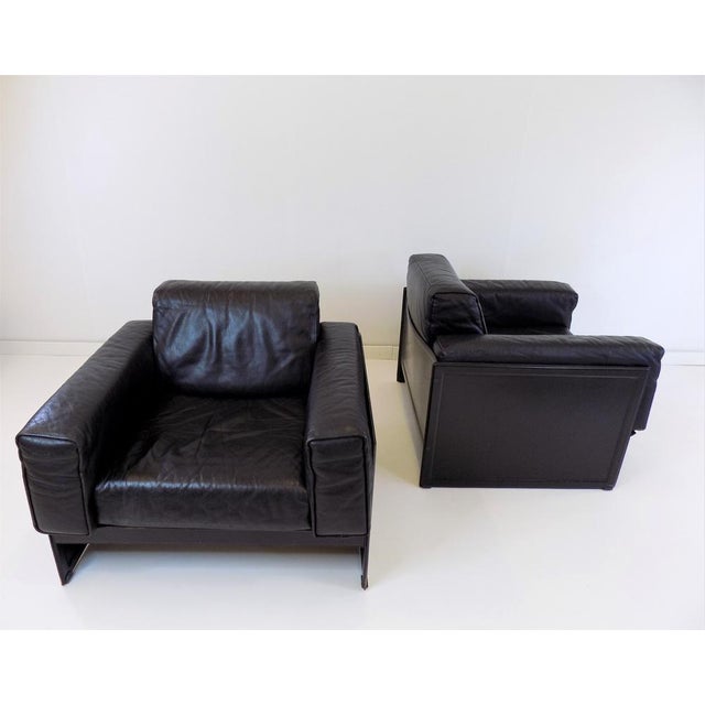 Korium KM 3/1 Armchair in Leather by Matteo Grassi for Tito Agnoli For Sale - Image 15 of 18
