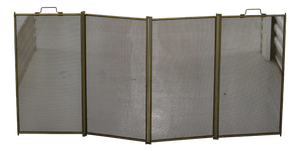 Minimalist Gold Foldable Fireplace Screen, 1950s