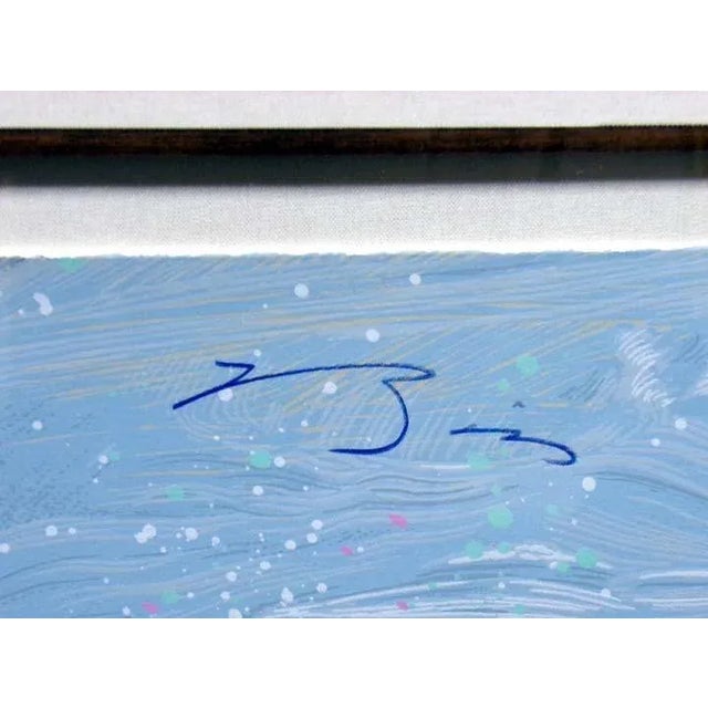 1990s "Mountain Crows" Earl Biss Original Limited Edition Serigraph For Sale - Image 4 of 5