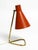 Large Mid-Century Modern Brass Table Lamp with Brick Red Shade, 1950s For Sale - Image 4 of 18