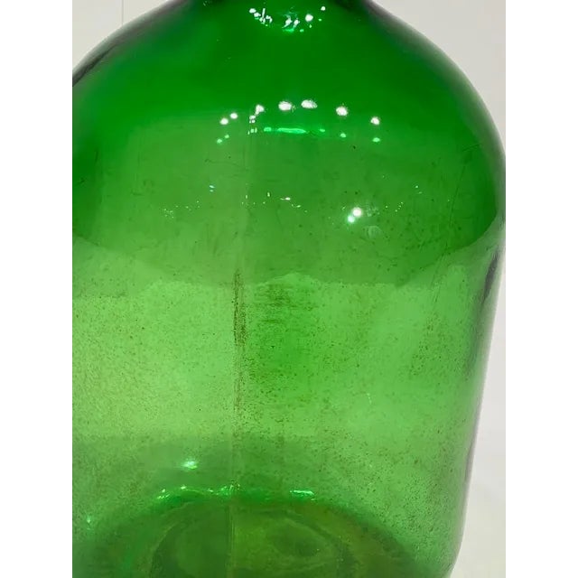 Early 20th Century Vintage Green Demi John Jug #354 For Sale - Image 5 of 6