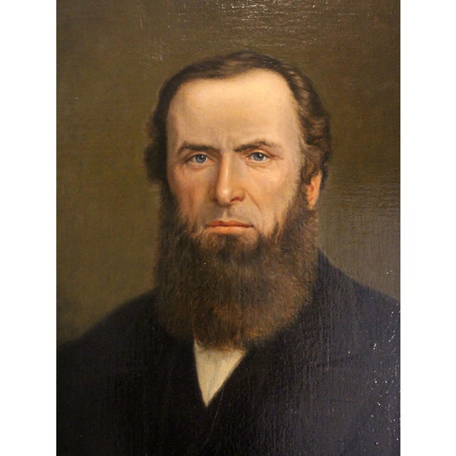 Realism Pair of Portraits Painted in Amsterdam in 1893 by C. Smith For Sale - Image 3 of 7