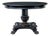 19th Century Blackened Oval Center Table, 1890s For Sale