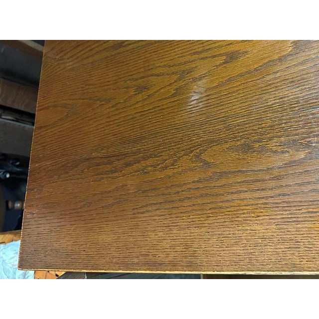 Antique Spanish Revival Oak Buffet or Credenza by J. L. Metz of Chicago