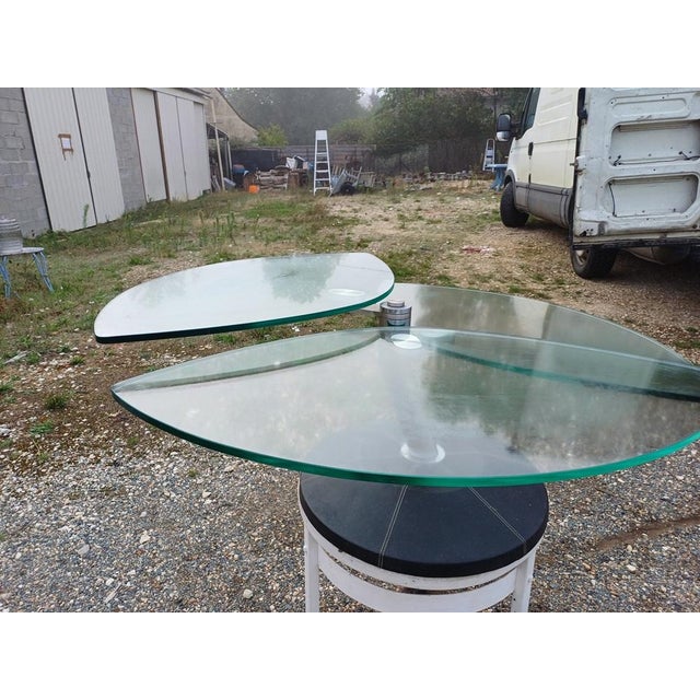Glass Tempered Glass Coffee Table from Ligne Roset, 1980 For Sale - Image 7 of 12