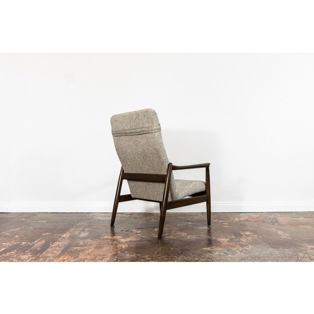 Beige Mid-Century High Back Armchair by Edmund Homa, 1960s For Sale - Image 8 of 14
