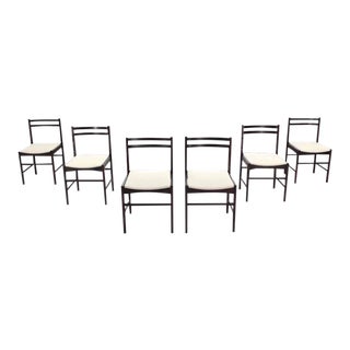 Mid Century Danish Modern Rosewood Dining Chairs New Upholstery - Set of 6 For Sale