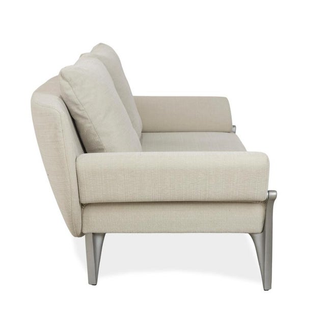 Model 1600 2-Seater Sofa in Cream Fabric from Rolf Benz For Sale - Image 14 of 17