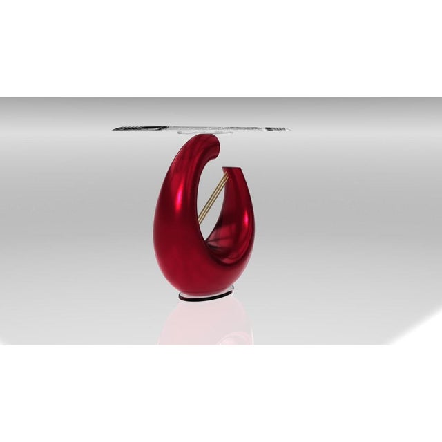 Ebe Umbrian Red Console Table from Eje-Design For Sale - Image 4 of 10