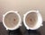 Off-white Vintage Concrete Pedestal Urn Planters – Greek Key Grapevine Garden Jardinières - A Pair For Sale - Image 8 of 12