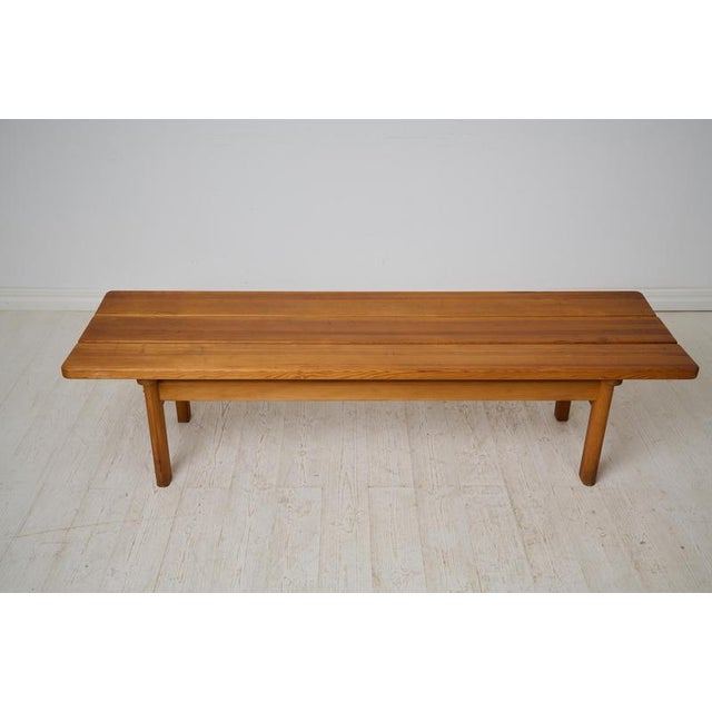 1970s Scandinavian Modern Asserbo Bench attributed to Børge Mogensen, Karl Andersson & Söner, 1970s For Sale - Image 5 of 8