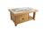 This solid oak table, with its substantial build, is reminiscent of the style of Guillerme and Chambron tables. It is...