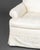 Modern Striped White Silk Upholstered Armchair For Sale - Image 4 of 8