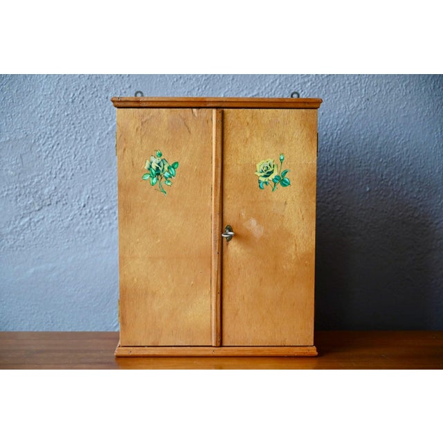 Small Vintage Bohemian Wall-Mounted Pharmacy Cabinet, 1960s For Sale - Image 3 of 11