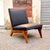 Black Large Lounge Chair in the style of Jens Risom, 1950s For Sale - Image 8 of 8