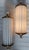 Vintage Art Deco Light Old Lamp Wall Sconces Fixture Brass & Milk Glass Rod Ship Light - Pair For Sale - Image 4 of 5