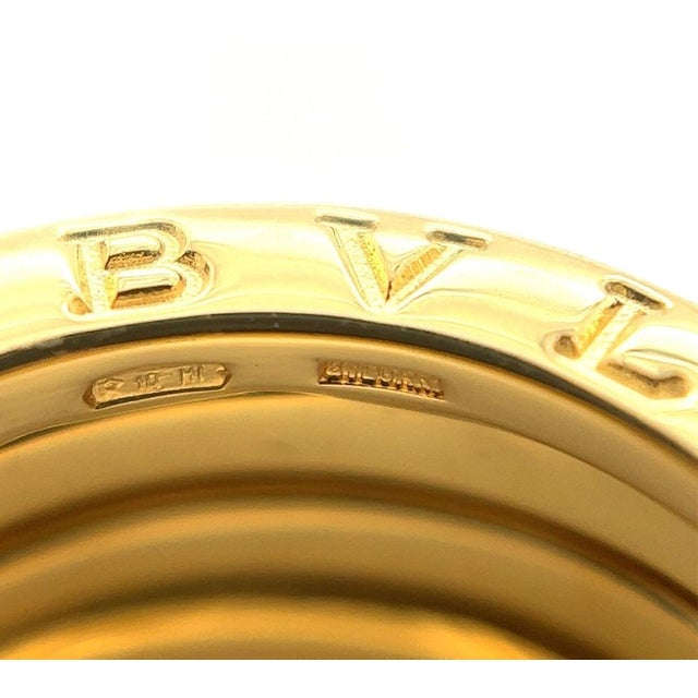 Mid 20th Century Bvlgari B.zero1 Three-Band Ring in 18k Yellow Gold Size Eu 49 Us 4.5 For Sale - Image 5 of 6