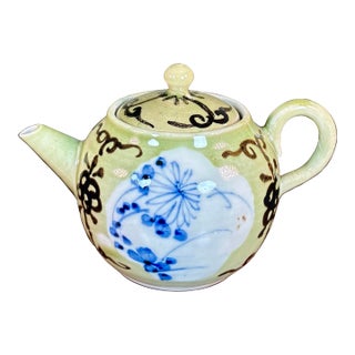 Antique Japanese Individual Porcelain Teapot For Sale