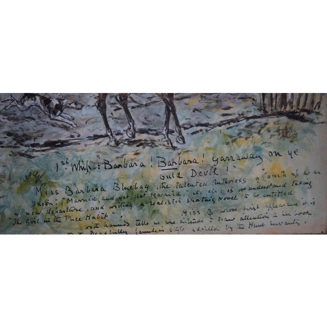 Late 19th Century 1st Whip: "Barbara! Garraway on Ye Ould Devil!" Fox Hunt Scene Watercolour by George Finch Mason For Sale - Image 5 of 7