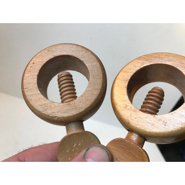 Vintage Danish Beech Wood Nutcrackers by Kay Bojesen, 1970s, Set of 3 For Sale - Image 4 of 8