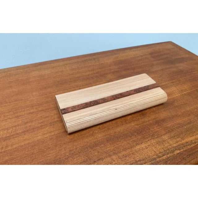 Contemporary German Wood and Leather Bag by René Vater Object Design For Sale - Image 3 of 18