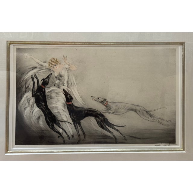 1920s Icart, "Coursing Ii", Original Period Etching C. 1929 For Sale - Image 5 of 12