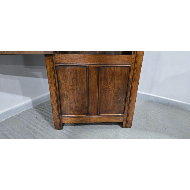 Oak Food Cupboard with Iron Hinges and Handles, 1920 For Sale - Image 13 of 14