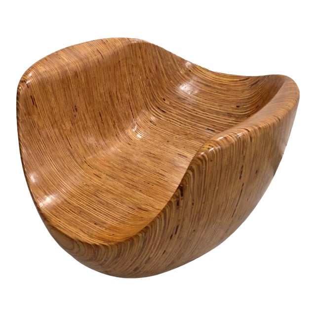 Pebbles Collection: Sculptural Armchair by Sophie Le Bienvenu (Ex-Zaha Hadid Architects) - Unique Piece, CNC‑Milled Plywood, Peru 2020 For Sale