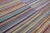 Modern Striped Kilim Flatweave Multicolor Handmade Wool Rug For Sale - Image 10 of 11