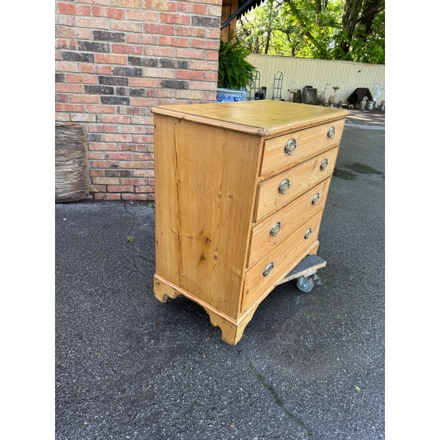 19th Century English Pine Chest For Sale - Image 10 of 14