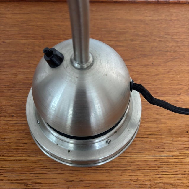 Metal Art Deco Desk Lamp by W.H. Gispen for Daalderop, 1920s For Sale - Image 7 of 12