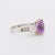 1970s 5 Carat Pink Ceylon Sapphire and Diamond Gold Trilogy Ring, Size 5.75 For Sale - Image 5 of 5