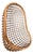 Mid-Century Modern Hanging Bamboo and Rattan Egg Chair For Sale