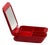 Space Age Portable Vanity Box in Red by Makio Hasuike for Gedy, 1970s For Sale
