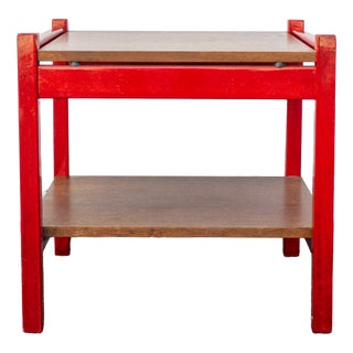 Lacquered Wood Coffee Table with Wooden Top by Ettore Sottsass for Poltronova, Italy, 1963 For Sale
