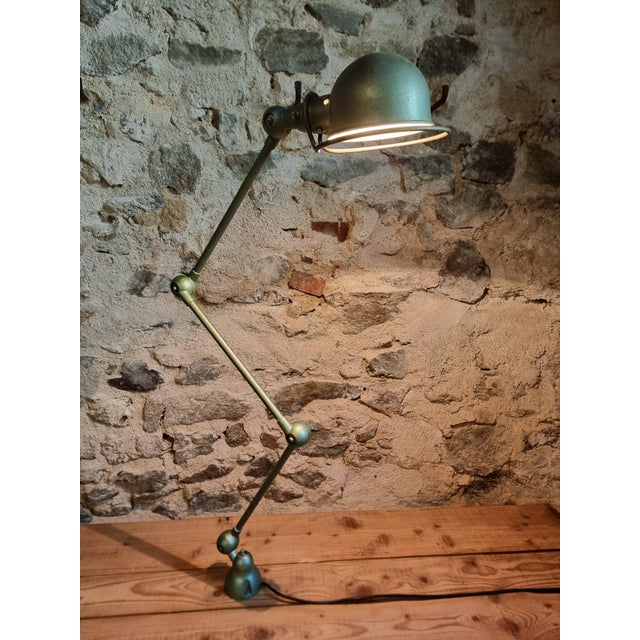 Vintage French Industrial Lamp in Green by Jean-Louis Domecq for Jieldé, 1960s For Sale - Image 18 of 18