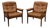 1970s Pair Gote Mobler Leather Lounge Chairs For Sale
