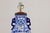 Blue and White Porcelain Table Lamp with Hand-Painted Court Scenes For Sale In New York - Image 6 of 12