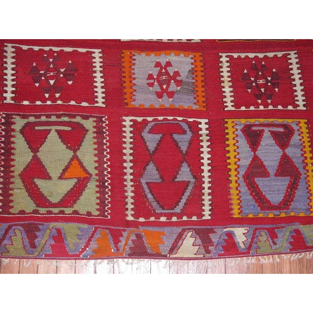 Antique Turkish Kilim For Sale - Image 10 of 10