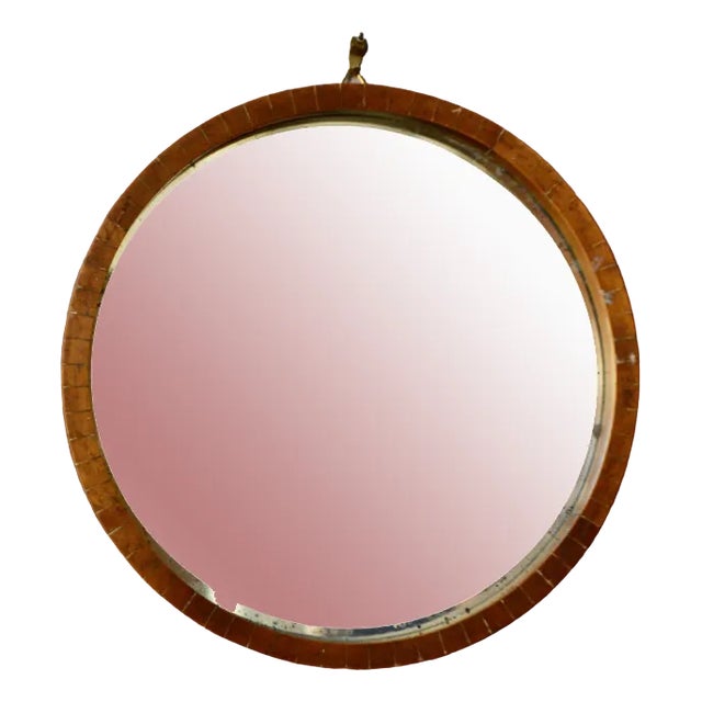 Italian Round Mirror Vitange, 1960s For Sale