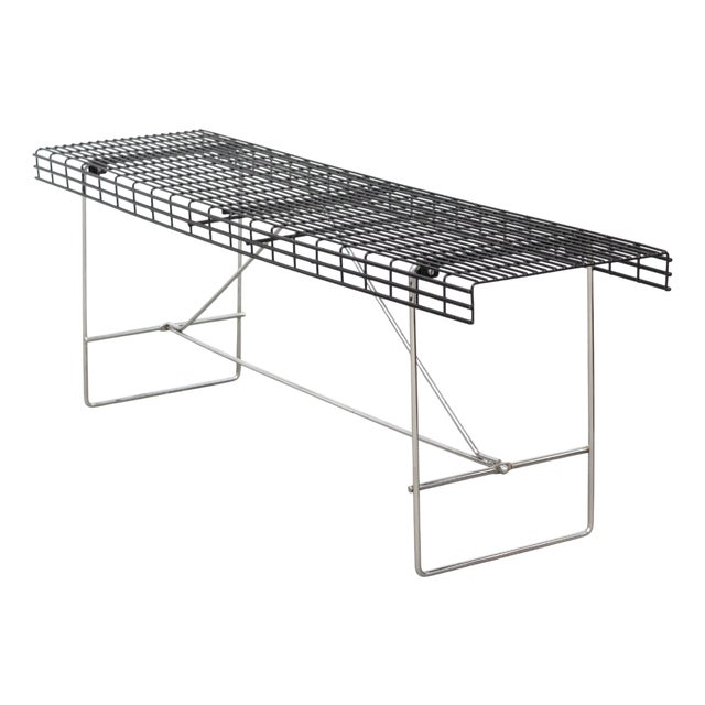 Filoggetto Metal Bench by De Marco & Rebolini for Robots, 1970s For Sale