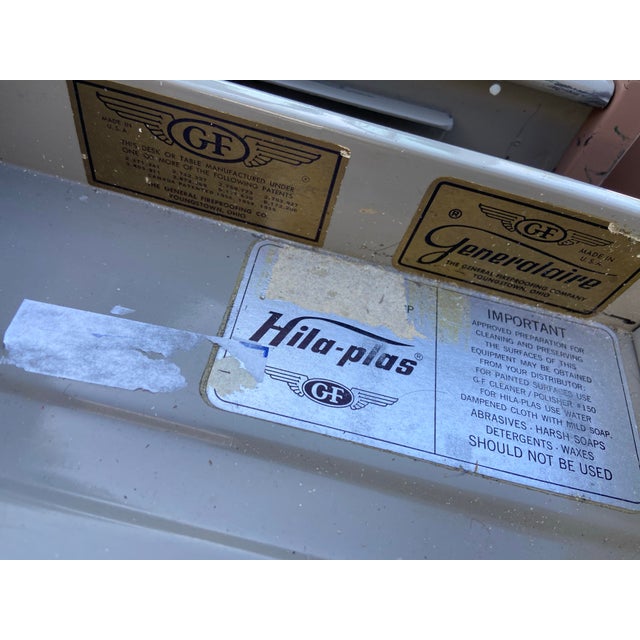 1950s General Fireproofing Vintage Mid Century Modern Tanker Desk For Sale - Image 11 of 12