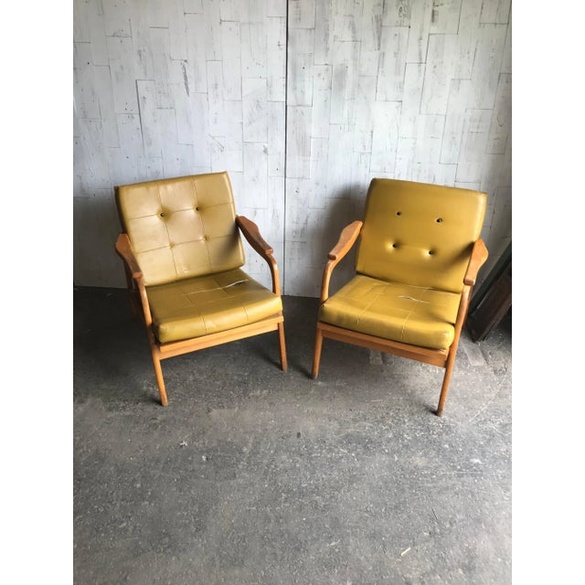 Set of Mid-Century Wooden Lounge Chairs, 1960s For Sale - Image 6 of 14