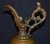Brown Antique Victorian Cast Metal Ewer Pitcher 12.5” Ornate Bacchus Grape Vines Urn For Sale - Image 8 of 15
